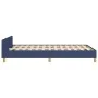 Bed frame with blue fabric headboard 120x200 cm by vidaXL, Beds and slatted bases - Ref: Foro24-3125047, Price: 167,10 €, Dis...