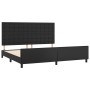 Bed frame with headboard black synthetic leather 200x200cm by vidaXL, Beds and slatted bases - Ref: Foro24-3125591, Price: 22...