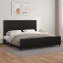 Estructura de cama con cabecero cuero sintético negro 200x200cm de vidaXL, Camas y somieres - Ref: Foro24-3125469, Precio: 23...