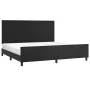 Bed frame with headboard black synthetic leather 200x200cm by vidaXL, Beds and slatted bases - Ref: Foro24-3125469, Price: 22...