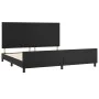 Bed frame with headboard black synthetic leather 200x200cm by vidaXL, Beds and slatted bases - Ref: Foro24-3125469, Price: 22...