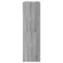 Mueble zapatero 2 cajones abatibles gris Sonoma 80x34x116 cm