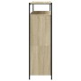 Mueble zapatero 4 cajones abatibles roble Sonoma 100x34x112 cm