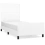 Bed frame with headboard white synthetic leather 80x200cm by vidaXL, Beds and slatted bases - Ref: Foro24-3125416, Price: 149...