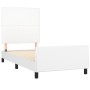 Estructura de cama con cabecero cuero sintético blanco 80x200cm de vidaXL, Camas y somieres - Ref: Foro24-3125416, Precio: 14...
