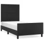 Bed frame with headboard black synthetic leather 80x200 cm by vidaXL, Beds and slatted bases - Ref: Foro24-3125415, Price: 14...