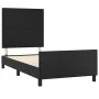 Bed frame with headboard black synthetic leather 80x200 cm by vidaXL, Beds and slatted bases - Ref: Foro24-3125415, Price: 14...