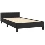 Bed frame with headboard black synthetic leather 80x200 cm by vidaXL, Beds and slatted bases - Ref: Foro24-3125415, Price: 14...