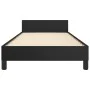 Bed frame with headboard black synthetic leather 80x200 cm by vidaXL, Beds and slatted bases - Ref: Foro24-3125415, Price: 14...