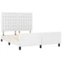 Estructura de cama cabecero cuero sintético blanco 140x200 cm de vidaXL, Camas y somieres - Ref: Foro24-3125574, Precio: 257,...