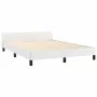Estructura de cama cabecero cuero sintético blanco 140x200 cm de vidaXL, Camas y somieres - Ref: Foro24-3125574, Precio: 257,...