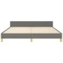 Bed frame with headboard dark gray fabric 180x200 cm by vidaXL, Beds and slatted bases - Ref: Foro24-3124912, Price: 238,26 €...