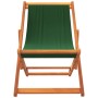 Sillas de playa plegables 2 unidades tela verde