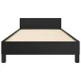 Bed frame with headboard black synthetic leather 90x200 cm by vidaXL, Beds and slatted bases - Ref: Foro24-3125549, Price: 14...