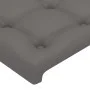 Bed frame with headboard gray synthetic leather 120x200cm by vidaXL, Beds and slatted bases - Ref: Foro24-3125565, Price: 209...