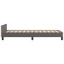 Estructura de cama con cabecero cuero sintético gris 90x200 cm de vidaXL, Camas y somieres - Ref: Foro24-3125431, Precio: 173...