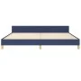 Bettrahmen mit blauem Stoffkopfteil 200x200 cm von vidaXL, Betten und Lattenroste - Ref: Foro24-3125087, Preis: 222,74 €, Rab...