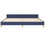 Estructura de cama con cabecero de tela azul 200x200 cm de vidaXL, Camas y somieres - Ref: Foro24-3125087, Precio: 226,38 €, ...