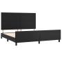 Bettgestell mit Kopfteil aus schwarzem Kunstleder 160x200cm von vidaXL, Betten und Lattenroste - Ref: Foro24-3125457, Preis: ...