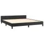 Bettgestell mit Kopfteil aus schwarzem Kunstleder 160x200cm von vidaXL, Betten und Lattenroste - Ref: Foro24-3125457, Preis: ...