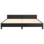 Bettgestell mit Kopfteil aus schwarzem Kunstleder 160x200cm von vidaXL, Betten und Lattenroste - Ref: Foro24-3125457, Preis: ...