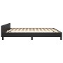 Bettgestell mit Kopfteil aus schwarzem Kunstleder 160x200cm von vidaXL, Betten und Lattenroste - Ref: Foro24-3125457, Preis: ...