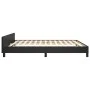 Bettgestell mit Kopfteil aus schwarzem Kunstleder 160x200cm von vidaXL, Betten und Lattenroste - Ref: Foro24-3125457, Preis: ...
