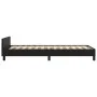 Bed frame with headboard black synthetic leather 100x200cm by vidaXL, Beds and slatted bases - Ref: Foro24-3125433, Price: 13...