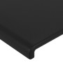 Estructura de cama con cabecero cuero sintético negro 100x200cm