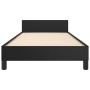 Bed frame with headboard black synthetic leather 80x200 cm by vidaXL, Beds and slatted bases - Ref: Foro24-3125537, Price: 14...