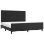 Bed frame with headboard black synthetic leather 160x200cm by vidaXL, Beds and slatted bases - Ref: Foro24-3125579, Price: 21...