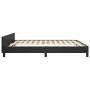 Bed frame with headboard black synthetic leather 160x200cm by vidaXL, Beds and slatted bases - Ref: Foro24-3125579, Price: 21...