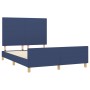 Estructura de cama con cabecero tela gris taupe azul 140x200 cm de vidaXL, Camas y somieres - Ref: Foro24-3124901, Precio: 20...