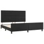 Bettgestell mit Kopfteil aus schwarzem Kunstleder 180x200cm von vidaXL, Betten und Lattenroste - Ref: Foro24-3125585, Preis: ...