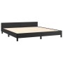 Bettgestell mit Kopfteil aus schwarzem Kunstleder 180x200cm von vidaXL, Betten und Lattenroste - Ref: Foro24-3125585, Preis: ...