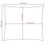 Toldo de vela rectangular tela Oxford gris taupe 2x2,5 m