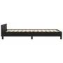 Bed frame with headboard black synthetic leather 100x200cm by vidaXL, Beds and slatted bases - Ref: Foro24-3125555, Price: 13...