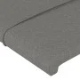 Bed frame with headboard dark gray fabric 180x200 cm by vidaXL, Beds and slatted bases - Ref: Foro24-3125074, Price: 224,13 €...