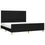 Bed frame with black fabric headboard 160x200 cm by vidaXL, Beds and slatted bases - Ref: Foro24-3125067, Price: 212,34 €, Di...