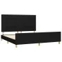 Bed frame with black fabric headboard 160x200 cm by vidaXL, Beds and slatted bases - Ref: Foro24-3125067, Price: 212,34 €, Di...