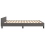 Bettgestell mit Kopfteil aus grauem Kunstleder 140x190 cm von vidaXL, Betten und Lattenroste - Ref: Foro24-3125571, Preis: 21...