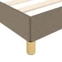 Bed frame with headboard in taupe gray fabric 160x200 cm by vidaXL, Beds and slatted bases - Ref: Foro24-3125069, Price: 226,...