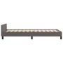 Bed frame with headboard gray synthetic leather 90x200 cm by vidaXL, Beds and slatted bases - Ref: Foro24-3125553, Price: 186...