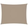 Toldo de vela rectangular tela Oxford gris taupe 2x3,5 m