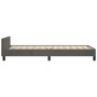 Dark gray velvet bed frame with headboard 100x200 cm by vidaXL, Beds and slatted bases - Ref: Foro24-3125984, Price: 127,39 €...