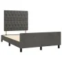 Dark gray velvet bed frame with headboard 120x200 cm by vidaXL, Beds and slatted bases - Ref: Foro24-3125929, Price: 191,74 €...
