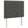 Dark gray velvet bed frame with headboard 120x200 cm by vidaXL, Beds and slatted bases - Ref: Foro24-3125929, Price: 191,74 €...