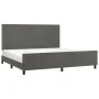 Dark gray velvet bed frame with headboard 200x200 cm by vidaXL, Beds and slatted bases - Ref: Foro24-3125654, Price: 215,31 €...