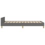 Bed frame with headboard in dark gray fabric 90x200 cm by vidaXL, Beds and slatted bases - Ref: Foro24-3125188, Price: 146,36...