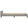 Light gray velvet bed frame with headboard 100x200cm by vidaXL, Beds and slatted bases - Ref: Foro24-3125983, Price: 149,57 €...